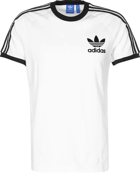 weisses adidas tshirt mit schwarz|Adidas T.